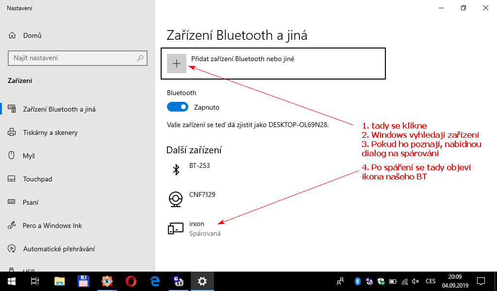 Bluetooth vyhledvn